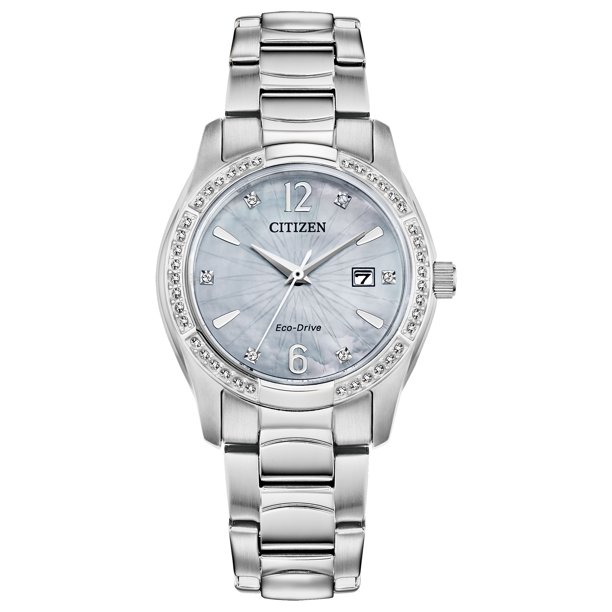 CITIZEN Citizen Women's EcoDrive Stainless Steel Crystal Accent