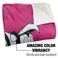 thumbnail image 3 of LOGOVISION Looney Tunes Blanket,50*60inch,Pepe Le Pew Character Sherpa Back Super Soft Throw, 3 of 5