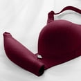 thumbnail image 6 of Bra and Panty Sets for Women Pullover Bra Feature V-Neck T-Shirt Bra Style W-237 Wine L, 6 of 6