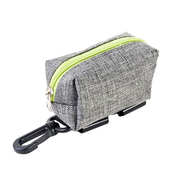 Dispensador de bolsas para excrementos de perro Greeniant gris con verde
