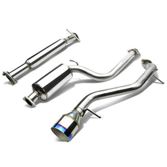 DNA Motoring For 00-04 Ford Focus ZX3 ZX5 Cat-Back Exhaust Muffler w/4.5" Titanium Style Tip