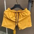 thumbnail image 3 of Pantalones cortos para hombre, de secado rápido, con cordón, para hombre, para sudar, de diseñador, color rojo, ropa de calle esencial personalizada con estilo casual, 3 of 5