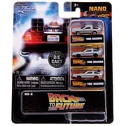 Back to the Future - Nano Hollywood Rides - Die-Cast Time Machine 3-Pack