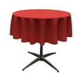 thumbnail image 1 of LA Linen TCpop51R-RedP98 Nappe en Popeline de Polyester, Rouge - 51 Po. Ronde, 1 of 9