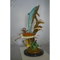 thumbnail image 2 of Nifao Dolphin with Turtles Outdoor Fountain Statue, Bronze Garden Water Feature Sculpture for Patio & Yard – Garden Outdoor Decor Sculpture, 24"L x 34"W x 36"H, 2 of 11