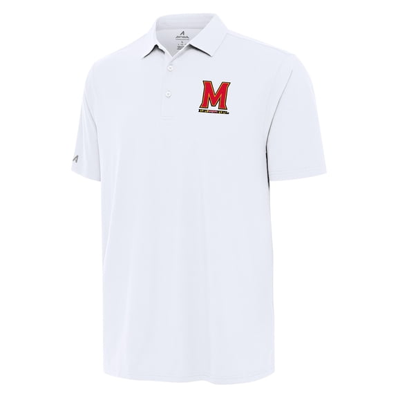 Men's Antigua White Maryland Terrapins Era Polo