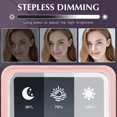 thumbnail image 2 of Espejo de maquillaje Amysmart de tres pliegues con luces de aumento de 10X/5X, 2 of 7