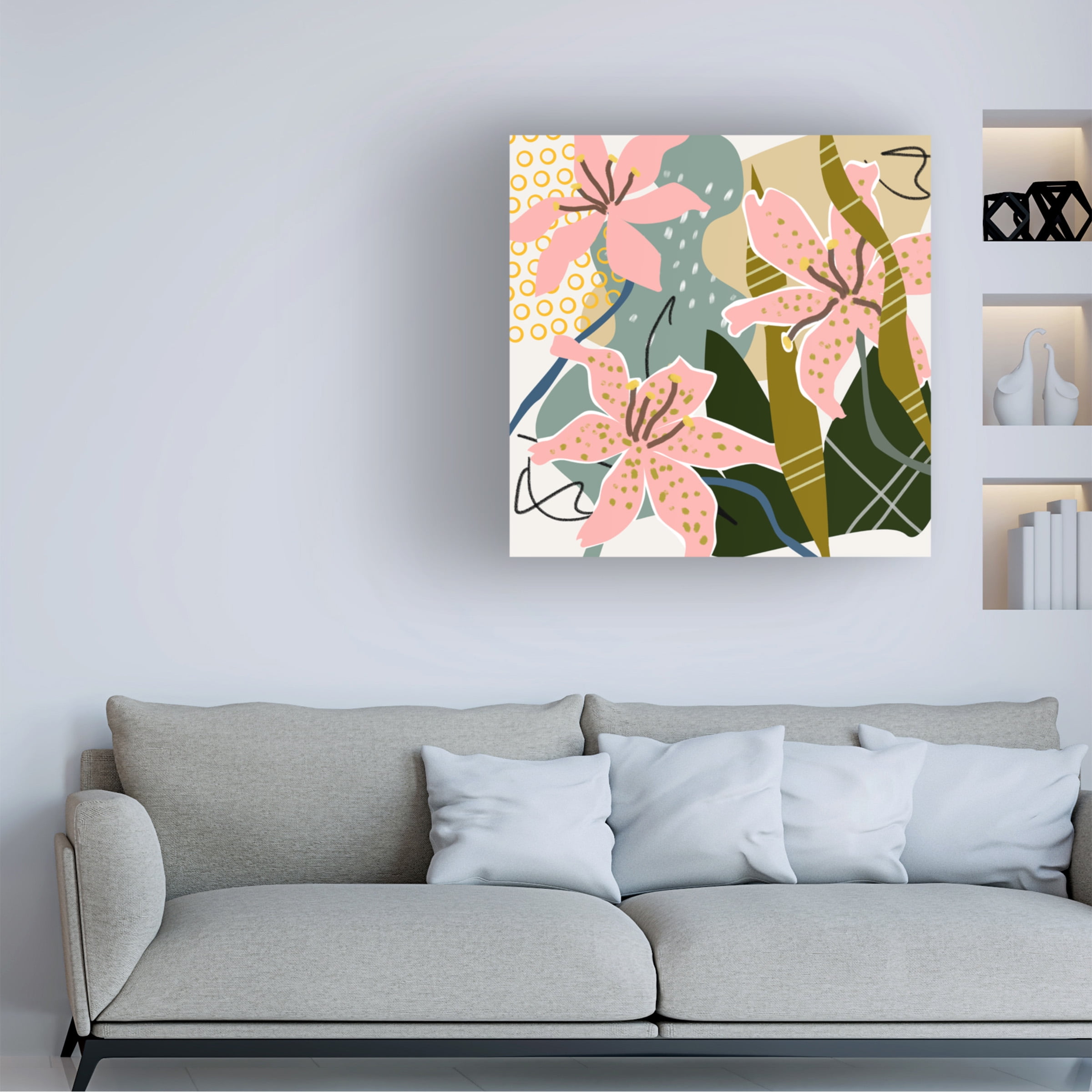Melissa Wang 'Lily Valley II' Canvas Art
