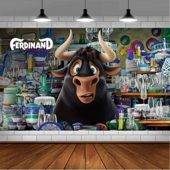 ferdinand Backdrop Banner Party Supplies Poster Movie Theme Background for Photography Birthday Decorations