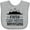 AC-Heather Grey, variant on Inktastic Faith Can Move Mountains Girls Baby Bib