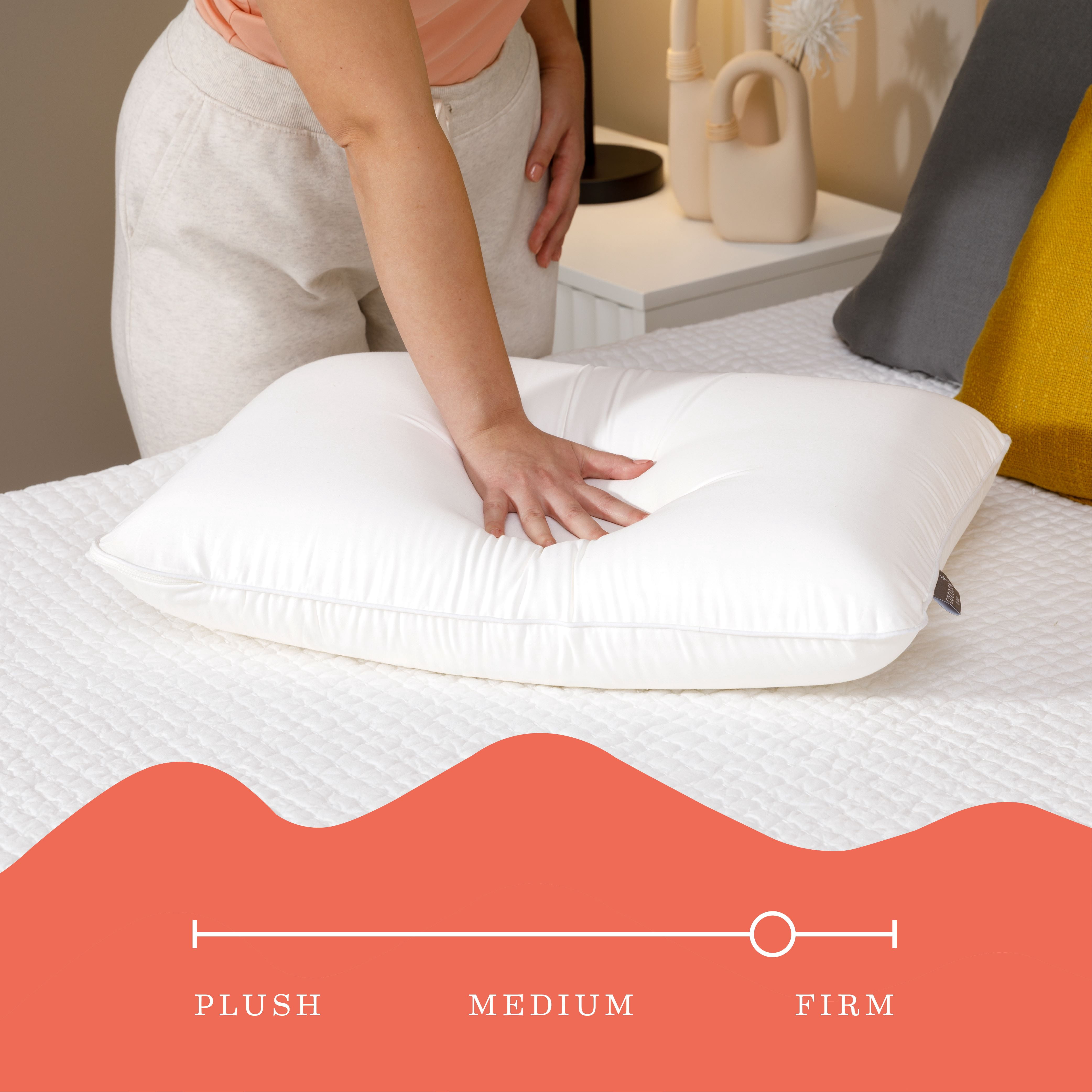 Sealy Cocoon Molded Medium Standard Bed Pillow - Hypoallergenic Cover