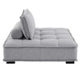 thumbnail image 5 of Modway Saunter Tufted Fabric Fabric 4-Piece Sectional Sofa in Light Gray, 5 of 10