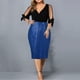 thumbnail image 2 of Vestidos Para Mujer Vestidos Casuales Sólido Empalme Cuello en V Manga 3/4 Vendaje Lentejuelas Vestido Acampanado Odeerbi  ODB148787, 2 of 8