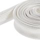 thumbnail image 5 of Uxcell 3.3Ft-12mm Alta TEMP Funda de Fibra de Vidrio Aislante Protectores de Cable Blanco, 5 of 5