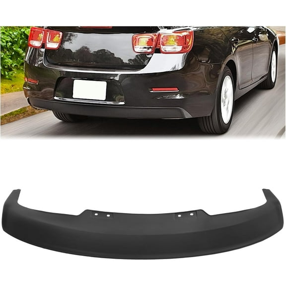 Kojem Rear Bumper Lower Valance for 2013-2016 Chevrolet Malibu Eco Limited LS LT Replacement for GM1195127 20913499 Bumper Cover Black