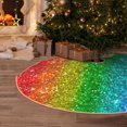 thumbnail image 5 of Sikiie Glitter Rainbow Nativity Christmas Tree Skirt, Jesus Christian Winter Holiday Tree Mat Decoration(30-48IN)36", 5 of 6