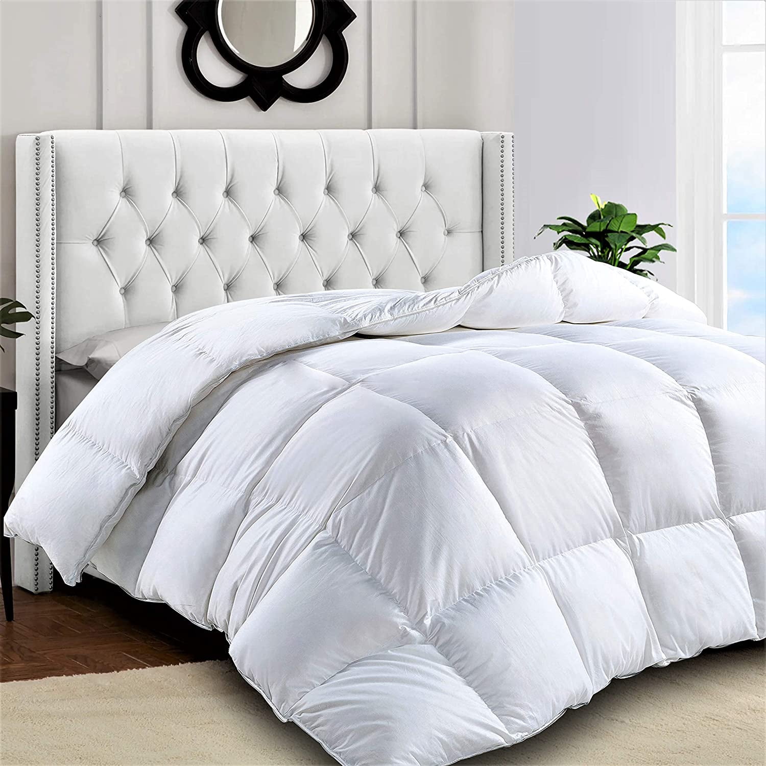 comforter comforters hypoallergenic siliconized fiberfill protects stitched inserts