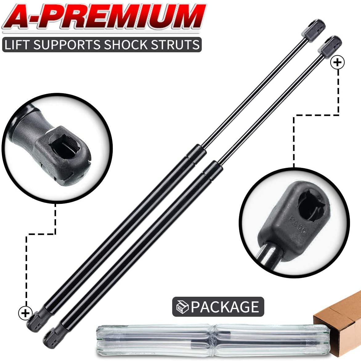 APremium Hood Lift Supports Shock Struts Replacement for Jaguar