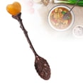 thumbnail image 2 of asddcavvf Natural Heart Spoon Long Handle Ice Coffee Dessert Spoon Stirring Spoon End Table Doilies Large round Table Mats 30 Inches and Table Mats, 2 of 8