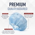 thumbnail image 3 of Medical Nation 21" Hair Net Disposable Bouffant Caps |CASE OF 1000, Black| Hairnets, Non-Woven, Non-Pleated Hair Cover |for Medical, Lab, Nurse, Tattoo, Food Service, Hospital, Cooking- Size 21" Black, 3 of 7