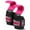 Pink, variant on WYOX Weightlifting Wrist Straps with Steel Hooks, 7mm Padded Grips for Powerlifting, Deadlifts, Pull-Ups (Pair)