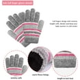 thumbnail image 5 of GRNSHTS 3PCS Kids Hat Scarf Gloves Set Toddler Boys Girls Winter Knit Beanies Neck Warmer with Fleece Lining (Pink), 5 of 14