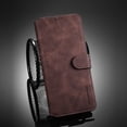 thumbnail image 6 of Case for iPhone SE3 Luxury PU Leather Case Vintage Wallet Flip Cover TPU Inner Shell with Card Slots and Hand Strap, Magnetic Closure Stand Function Shockproof Full Protection, 6 of 6