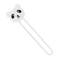 thumbnail image 2 of SHISUYAN Creative Silicone Mini Earphone Holder Cartoon Animal Shape Cable Wire Organizer Simple Desk Cable Manager - White Panda (White), 2 of 8