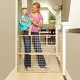 thumbnail image 2 of North States Brown 32 in. H X 29.5-50 in. W Wood Wire Mesh Gate, 2 of 6
