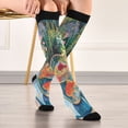 thumbnail image 5 of FORMRS Womens Knee High Socks Casual Long Thick Travel Daily Wear, 1 Pair, Art Goldfish Bowl, 5 of 6
