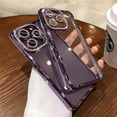 thumbnail image 3 of Compatible for iPhone 11 Case with Glitter Diamond Camera Protector,Bling Clear Crystal Cute Phone Case Shockproof Sparkle Len for iPhone 11(6.1'')-Purple, 3 of 11