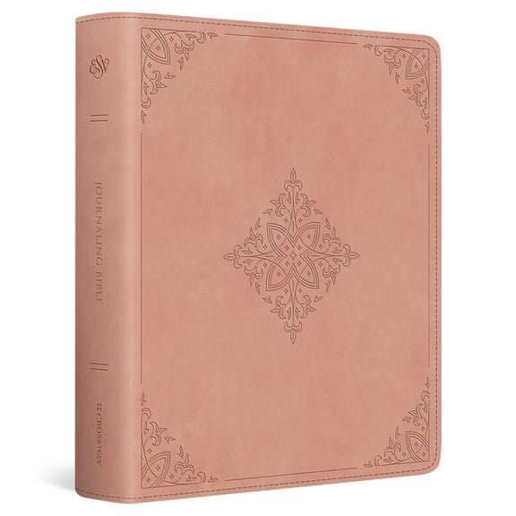 ESV Journaling Bible, Red Letter (Trutone, Blush Rose, Fleur-De-Lis Design), (Hardcover)