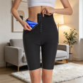 thumbnail image 2 of xfsWaSs Women's Yoga Shorts Shapewear Tummy Control Shorts for Women High Waisted Body Shaper Shorts Breathable Slim Fit Workout Shorts, 2 of 4