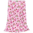 thumbnail image 2 of Balery Cute Flamingo Manta de Felpa Suave y Acogedora – Cobija de Franela Aterciopelada para Cama, Lavable y Cálida para Sofá, Mascotas, Transpirable-40"x30", 2 of 7