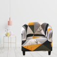 thumbnail image 4 of Rongfmy Tub Chair Covers Removable Printed Sofa Cover Furniture Protector geometry 1, 4 of 9