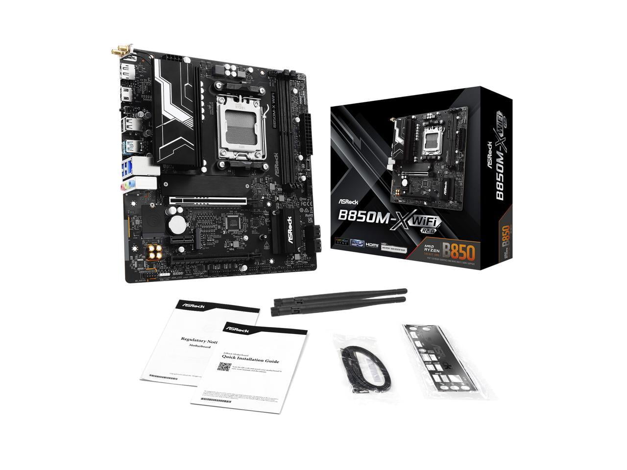 ASRock B850M-X WiFi R2.0 AM5マザーボード ASRock > B850M-X WiFi R2.0