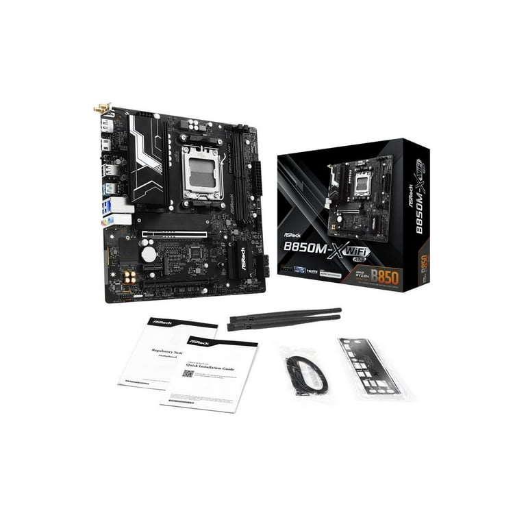 ASRock B850M-X WiFi R2.0 AM5 AMD B850 SATA 6Gb/s USB 3.2 Dual