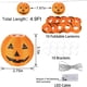 thumbnail image 2 of Cadena de lámpara 1.5 metros / 4.9 pies 10 LED Diseño de calabaza Linterna de cadena Luz Modo brillante constante 2 * AA Operado por celda para fiesta de Halloween Decoración del hogar Regalo presente Andoer Cadena de lámpara, 2 of 7