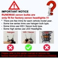thumbnail image 3 of RUNEWAX D5S Xenon Light Bulbs for GMC Sierra 1500 2500 3500 HD 2016 2017 2018, 12V 35W 6000K White OEM Replacement 13594523 Plug and Play, Pack of 2, 3 of 5