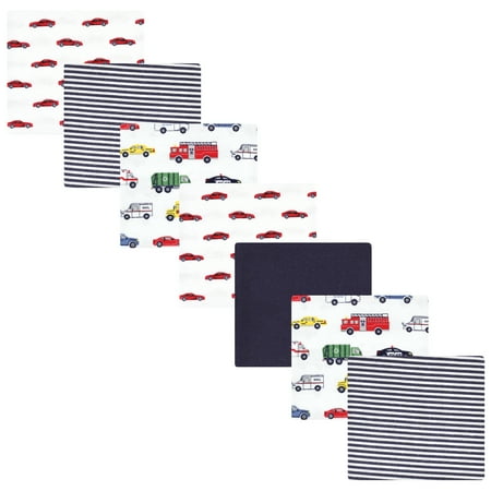 Luvable Friends Hudson Baby Flannel Receiving Blankets 7pk, Travel Adventures