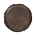 thumbnail image 4 of Kate and Laurel Alessia Modern Decorative Metal Drink Table, 8 x 8 x 22, Bronze, Round Cast Aluminum Pedestal Plant Stand with Rough Texture and Deckled Edge, 4 of 7