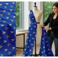 thumbnail image 5 of Soimoi Blue Cotton Poplin Fabric Tent & Arrow Tribal Print Fabric by the Yard 56 Inch Wide, 5 of 7