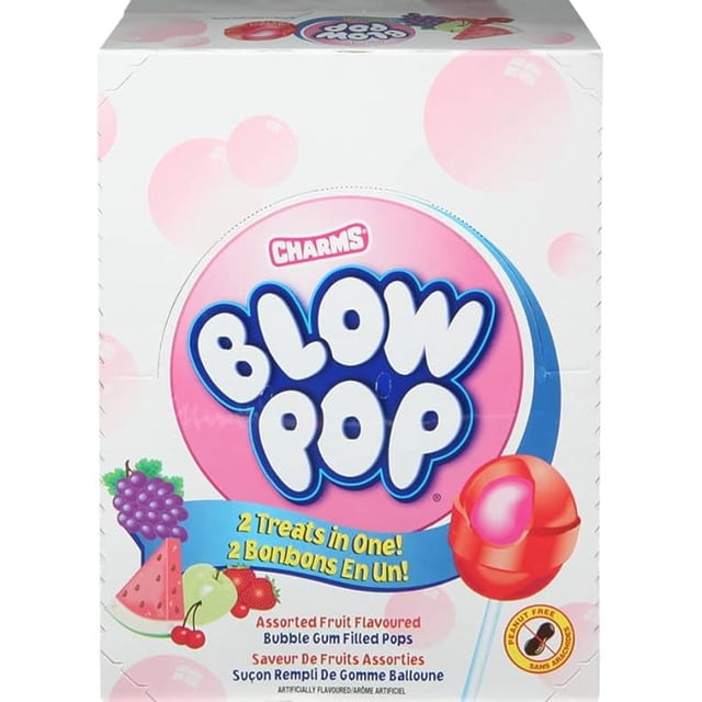Charms blow pop 2 Friandises en une Saveur Assortie 48 Unités