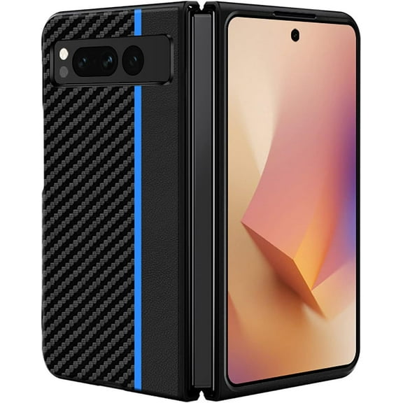 for Google Pixel Fold Phone Case Anti-Scratch Protector Bumper Case for Google Pixel Fold 5G 2023 - Carbon