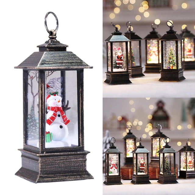 Linterna LED Navidad Colcomx Monigote de nieve Linterna de luz nocturna luminosa