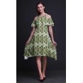 thumbnail image 4 of Bimba Tie-Dye Print Cold Shoulder Women Swing Tunic Flutter Sleeve Midi Dress-XXX-Large, 4 of 6