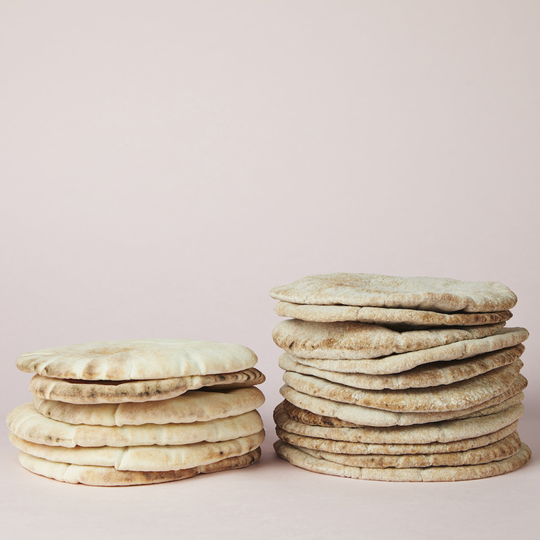 Baba's White Pocket Pita Bread, Soft Fresh Flatbread, Authentic Middle Eastern Style, 4 Count