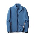 thumbnail image 4 of Vedolay Jacket Coat 2023 Long Sleeve Bomber Jacket Coat with Pocket Clothes Blue,2XL, 4 of 4