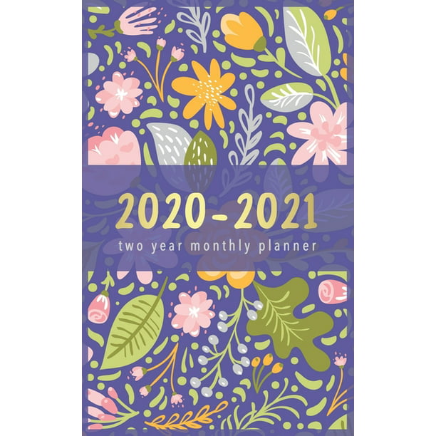 2020-2021 Two Year Monthly Planner: Flower Design - 2 Year ...