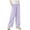 Purple, variant on Lenpel Girls' Wide Leg Pants Lightweight Elastic Waist Athletic Casual Pants Summer Loose Trousers with Pockets 4-15 Y